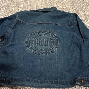 Classic UAW Blue Denim Jacket for Women